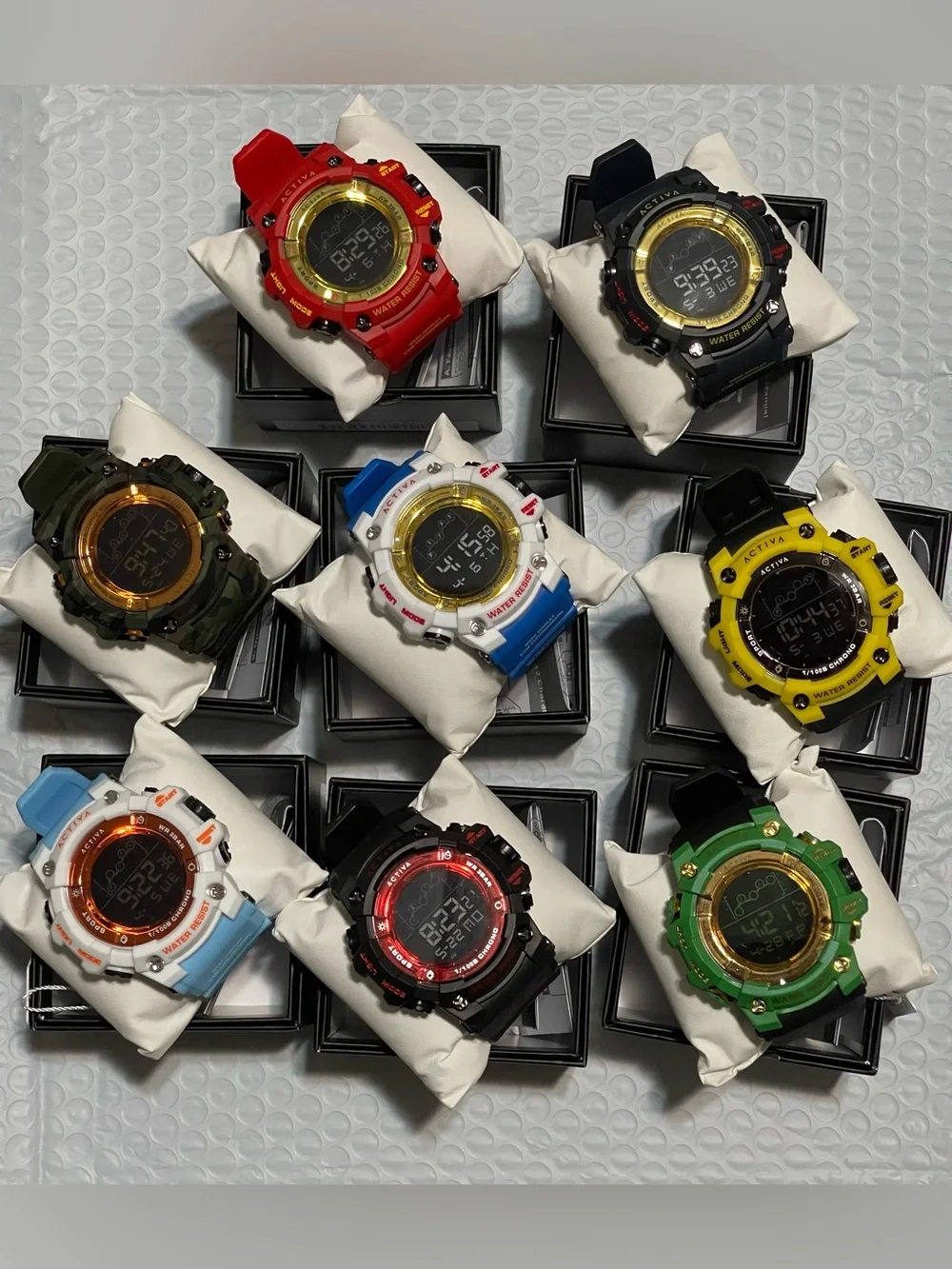 Bundle of 8 Activa Summit X Invicta Unisex Digital Watch - 50mm new